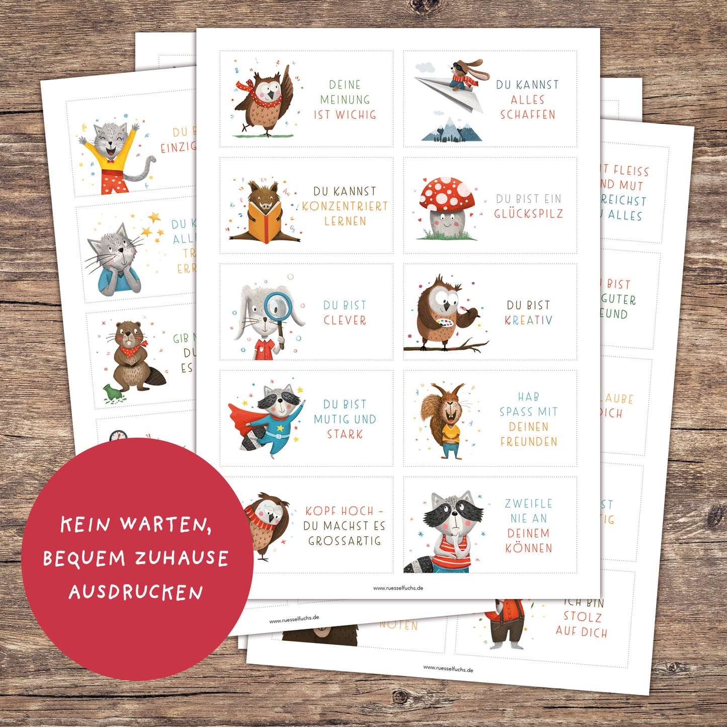 Brotbox Nachrichten zum Ausdrucken | PDF Download