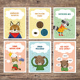 Bild in Galerie-Betrachter laden, Achtsamkeitskarten Digital Download – Vorschau 1, handgezeichnete Achtsamkeitskarten für Kinder