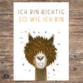 Bild in Galerie-Betrachter laden, Affirmationsposter „Ich bin richtig so wie ich bin“ | PDF Download
