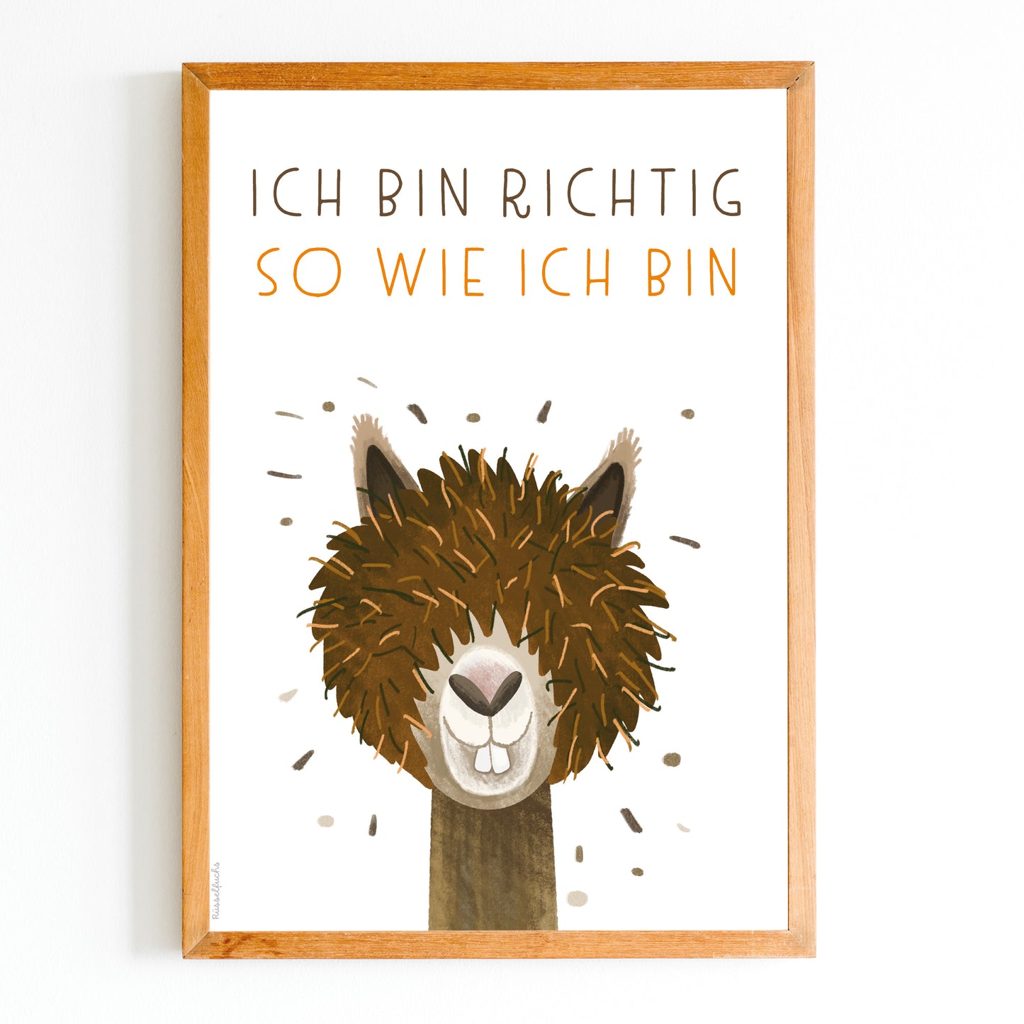 Affirmationsposter "Ich bin richtig so wie ich bin" zum Ausdrucken | Formate A4, A3, A2 | PDF Download