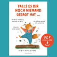 Bild in Galerie-Betrachter laden, Mutmachposter für Kinder „Falls es dir noch niemand gesagt hat …“ | PDF Download