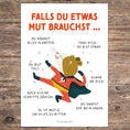 Bild in Galerie-Betrachter laden, Mutmachposter für Kinder „Falls du etwas Mut brauchst …“ | PDF Download