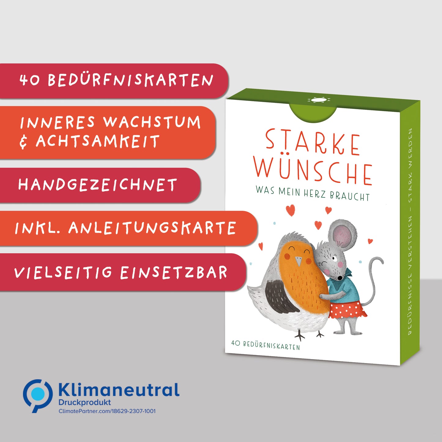40 Bedürfniskarten für Kinder