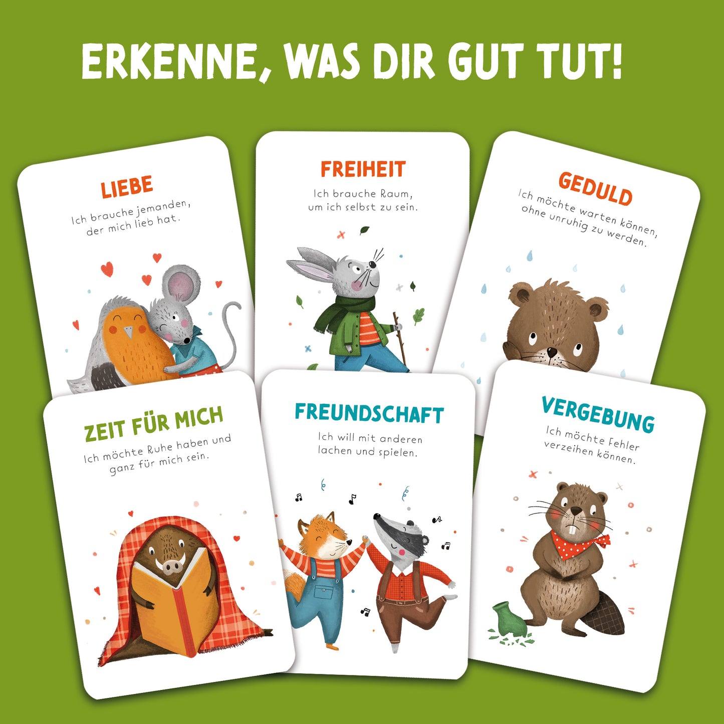 40 Bedürfniskarten für Kinder