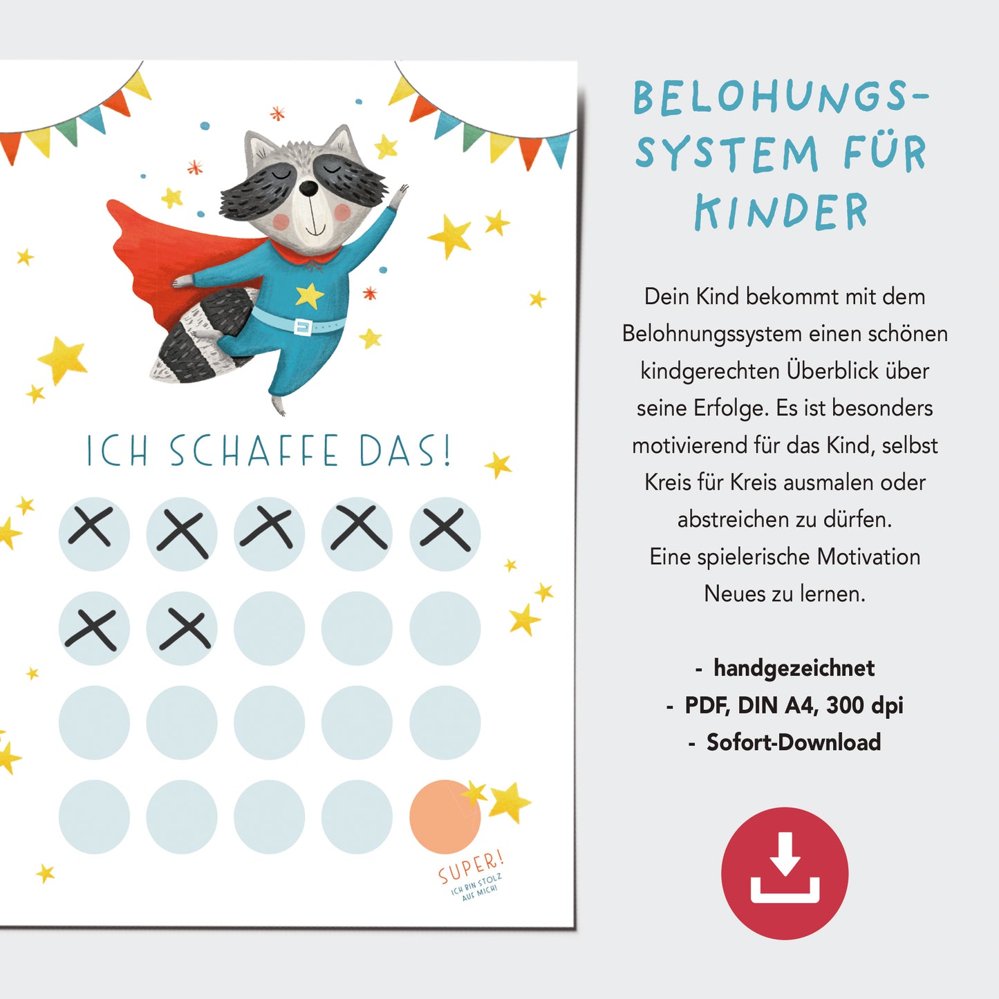 Belohnungstafel für Kinder zum Ausdrucken | PDF Download