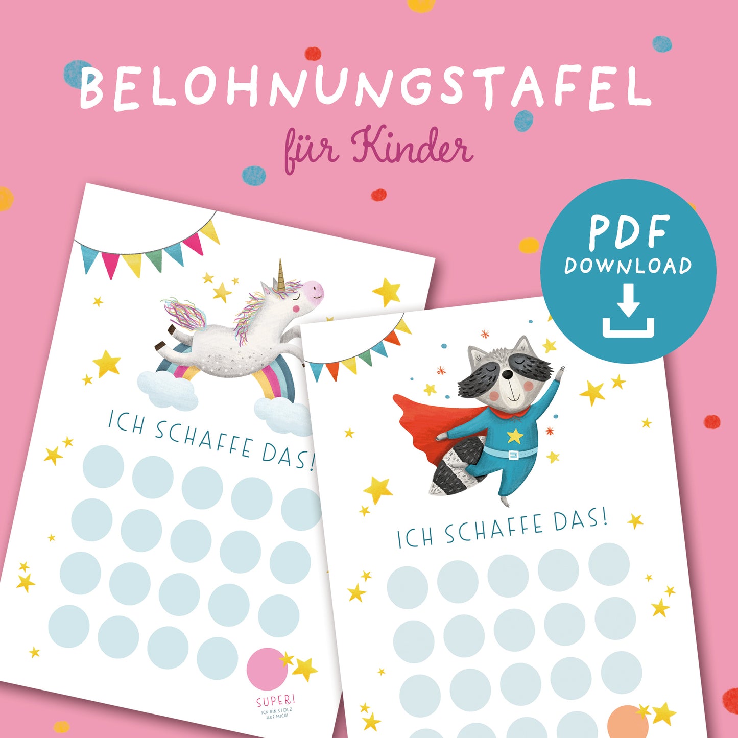 Belohnungstafel für Kinder zum Ausdrucken | PDF Download