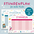 Bild in Galerie-Betrachter laden, Stundenplan mit Affirmationen für Kinder | PDF Download