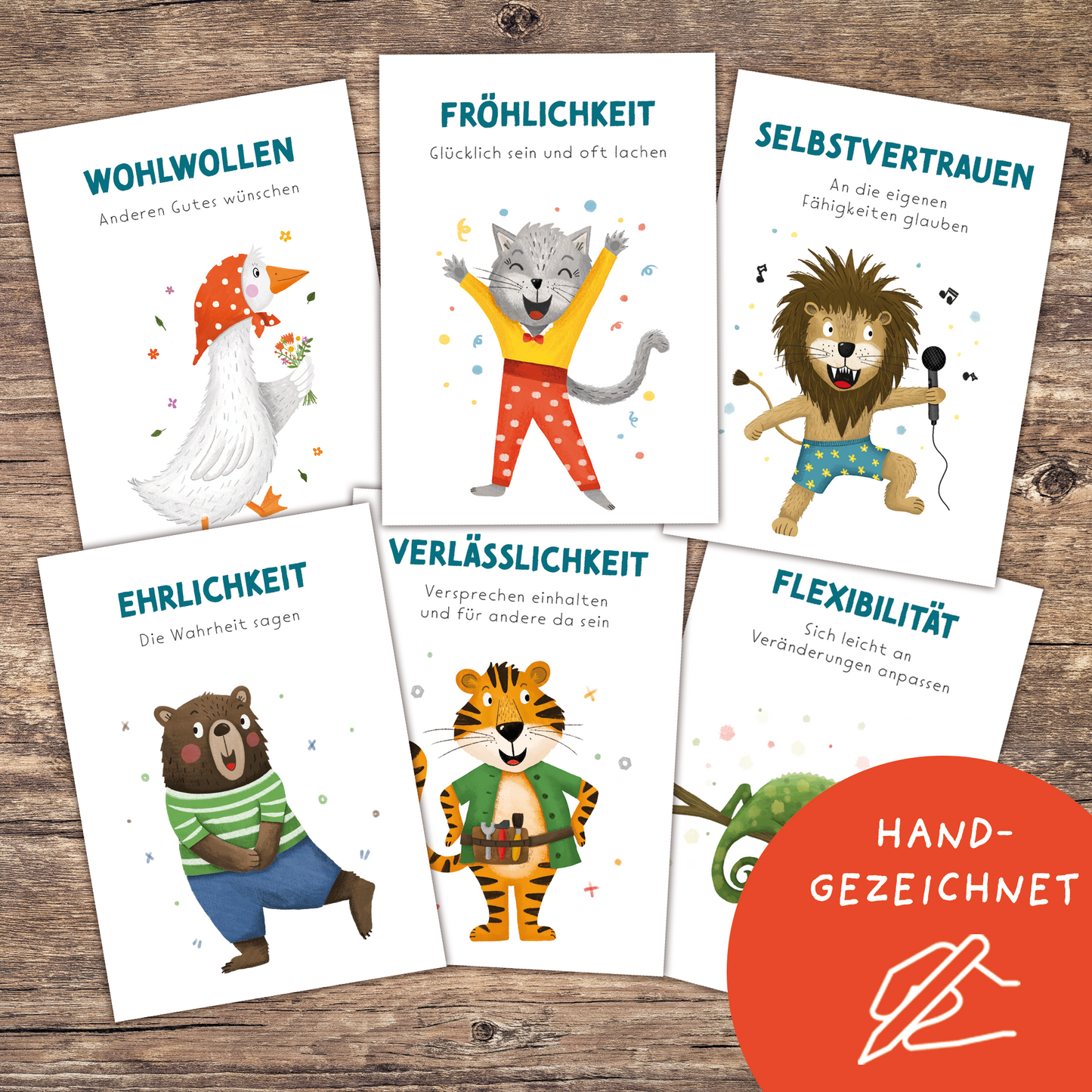 Stärkekarten für Kinder zum Ausdrucken "Starker Charakter" | PDF Download