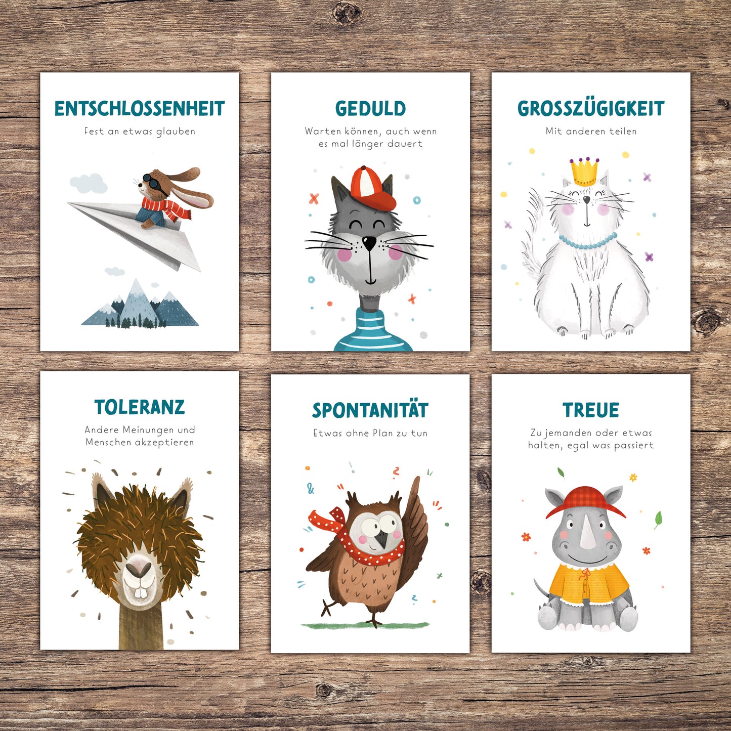 Stärkekarten für Kinder zum Ausdrucken "Starker Charakter" | PDF Download