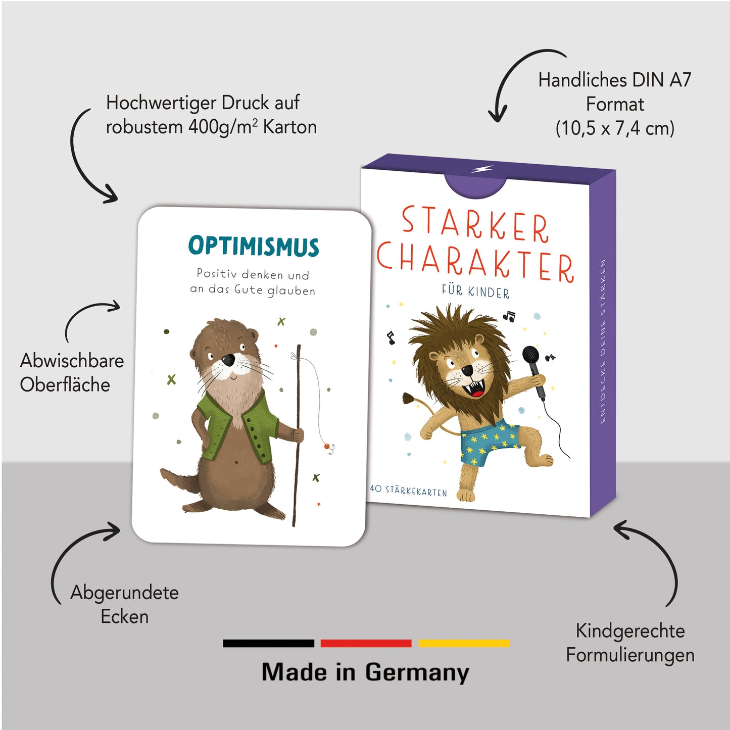 Stärkekarten für Kinder | 40 Charakterstärken