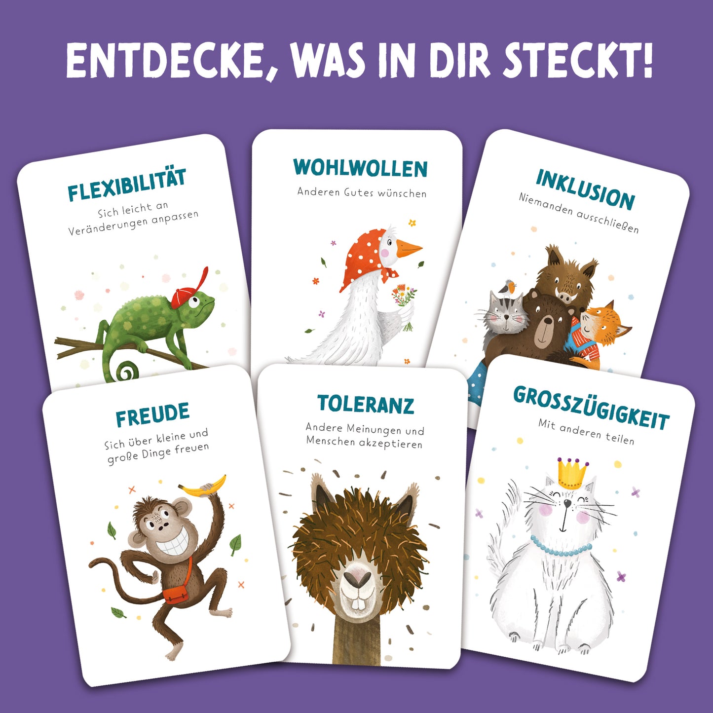Stärkekarten für Kinder | 40 Charakterstärken