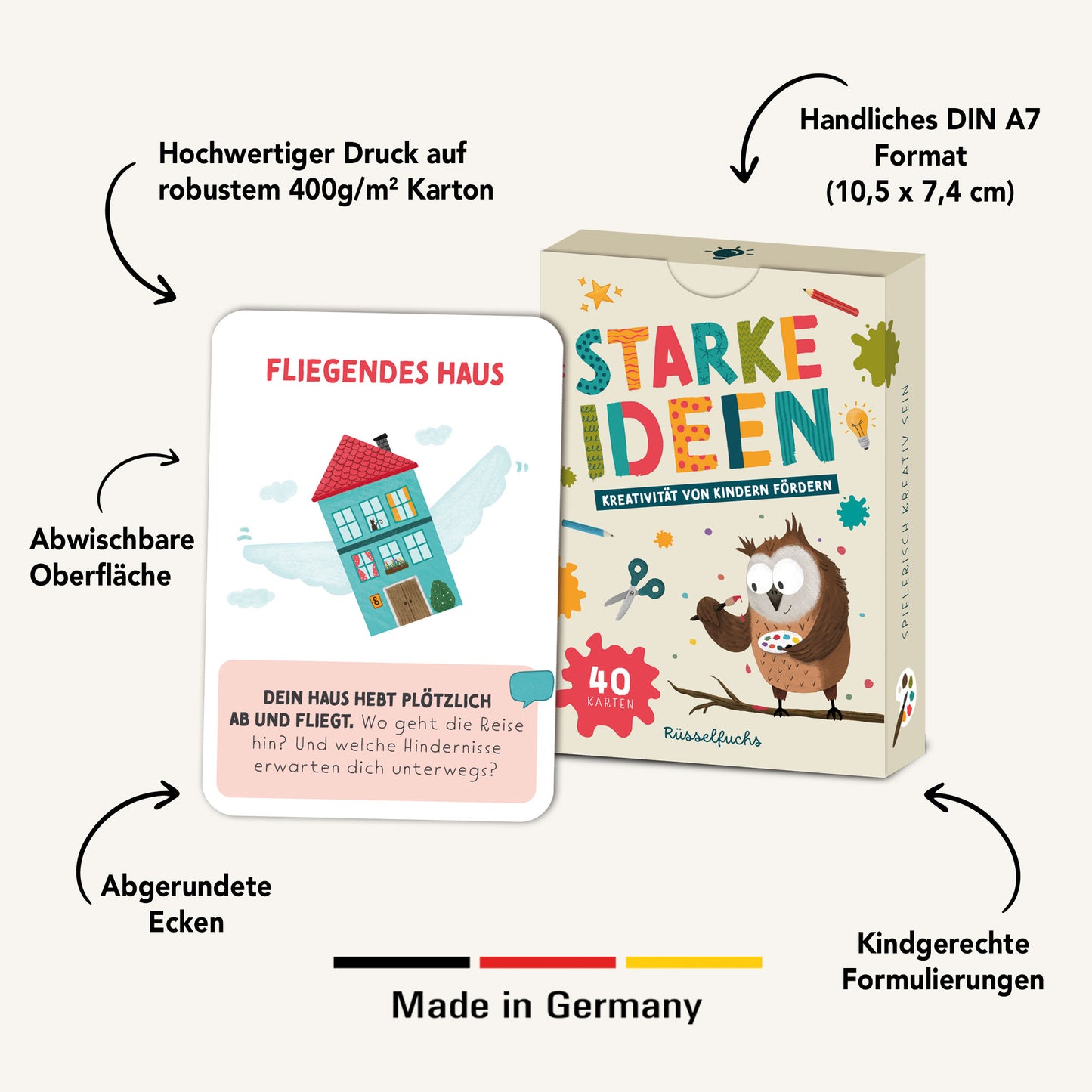Kreativitätskarten für Kinder