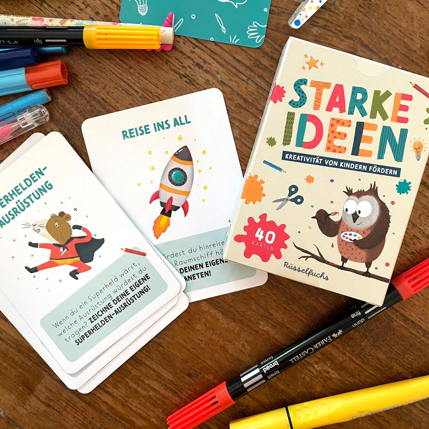 Kreativitätskarten für Kinder