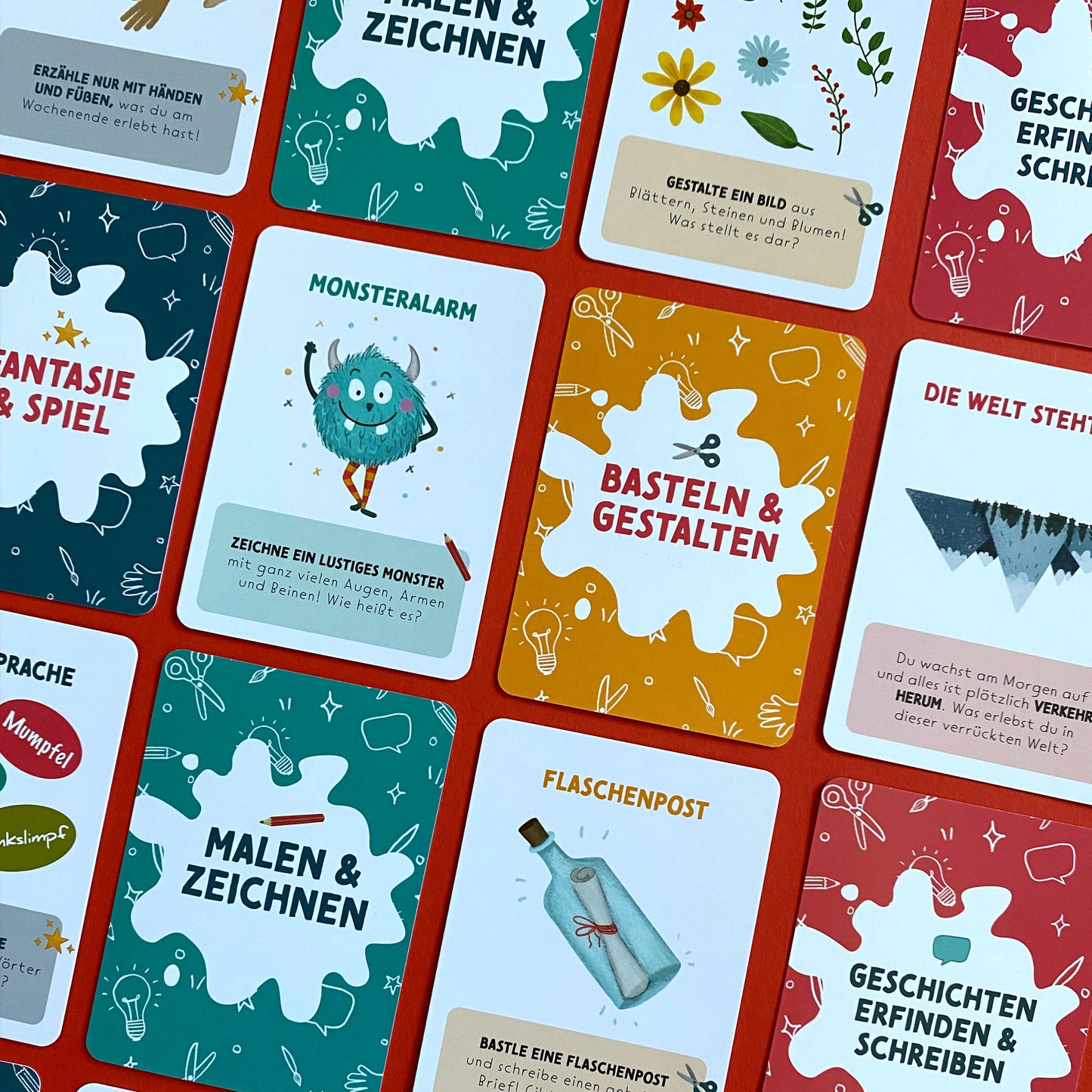 Kreativitätskarten für Kinder