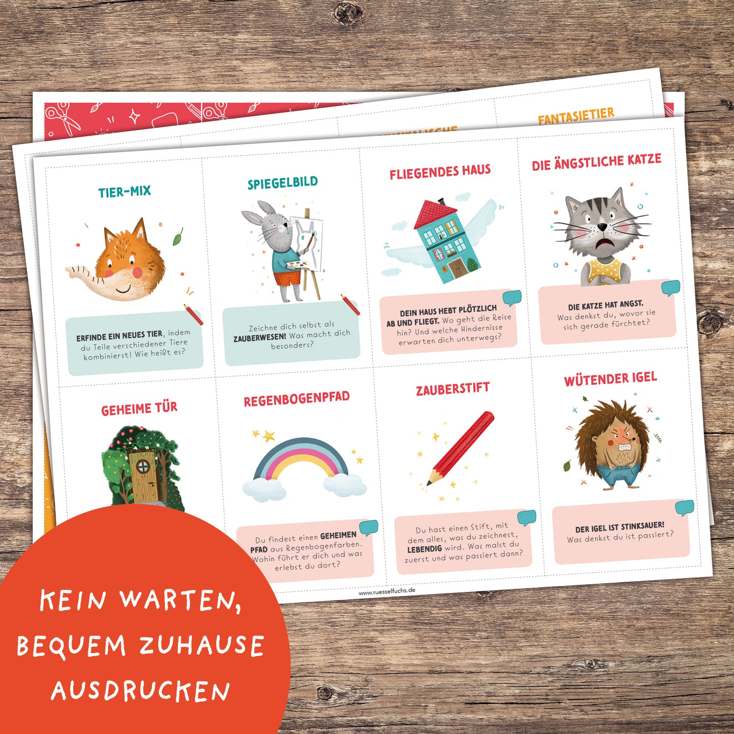 Kreativitätskarten "Starke Ideen" zum Ausdrucken | PDF Download
