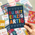 Bild in Galerie-Betrachter laden, Mutmacher-Postkarte "Du bist einzigartig"