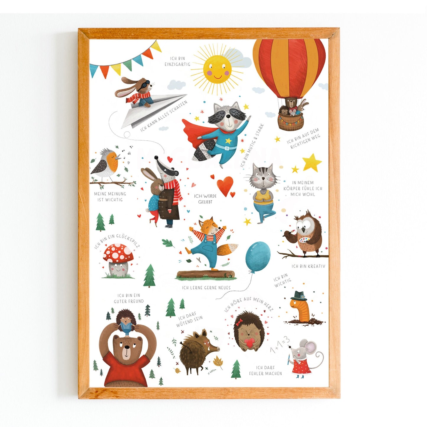 Affirmationsposter Kinder zum Ausdrucken | Formate A4, A3, A2 | PDF Download