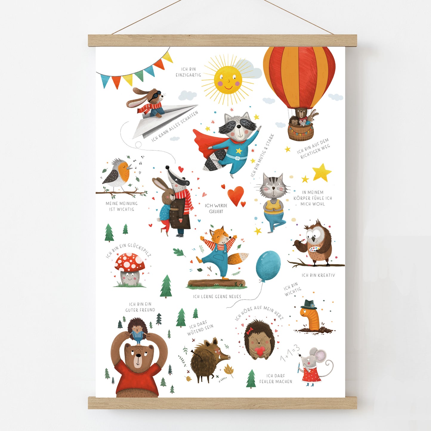 Affirmationsposter Kinder