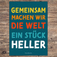 Bild in Galerie-Betrachter laden, Poster "Gemeinsam machen wir die Welt ein Stück heller" – Mutmacher-Poster für Kinder | PDF Download
