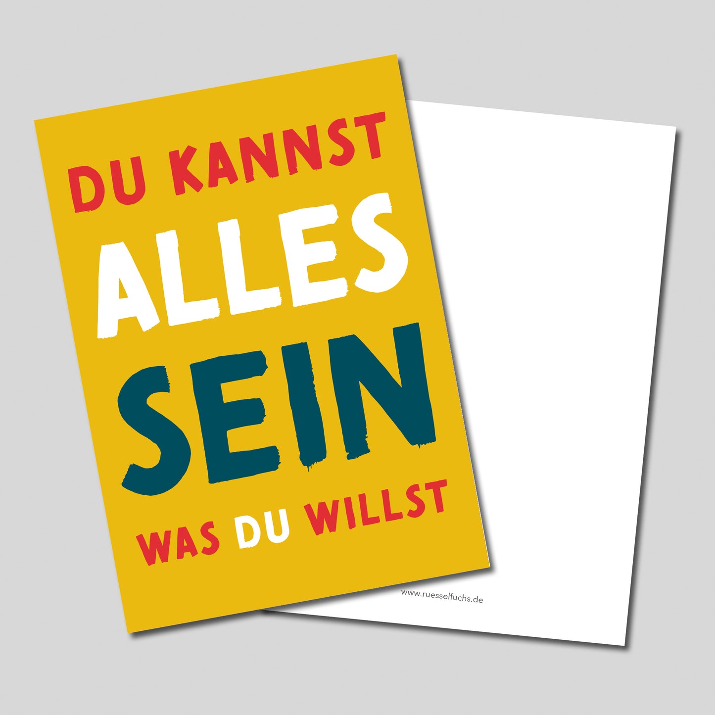 Postkarte Mutmacher "Du kannst alles sein, was du willst"