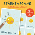Bild in Galerie-Betrachter laden, Stärkensonne „Meine Stärken“ – Arbeitsblatt | PDF Download