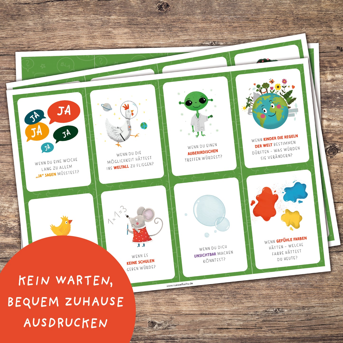Was wäre wenn ...? Fragen zum Ausdrucken | PDF Download