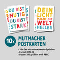 Bild in Galerie-Betrachter laden, Mutmacher WEISS – Ermutigende Postkarten | 10er-Set
