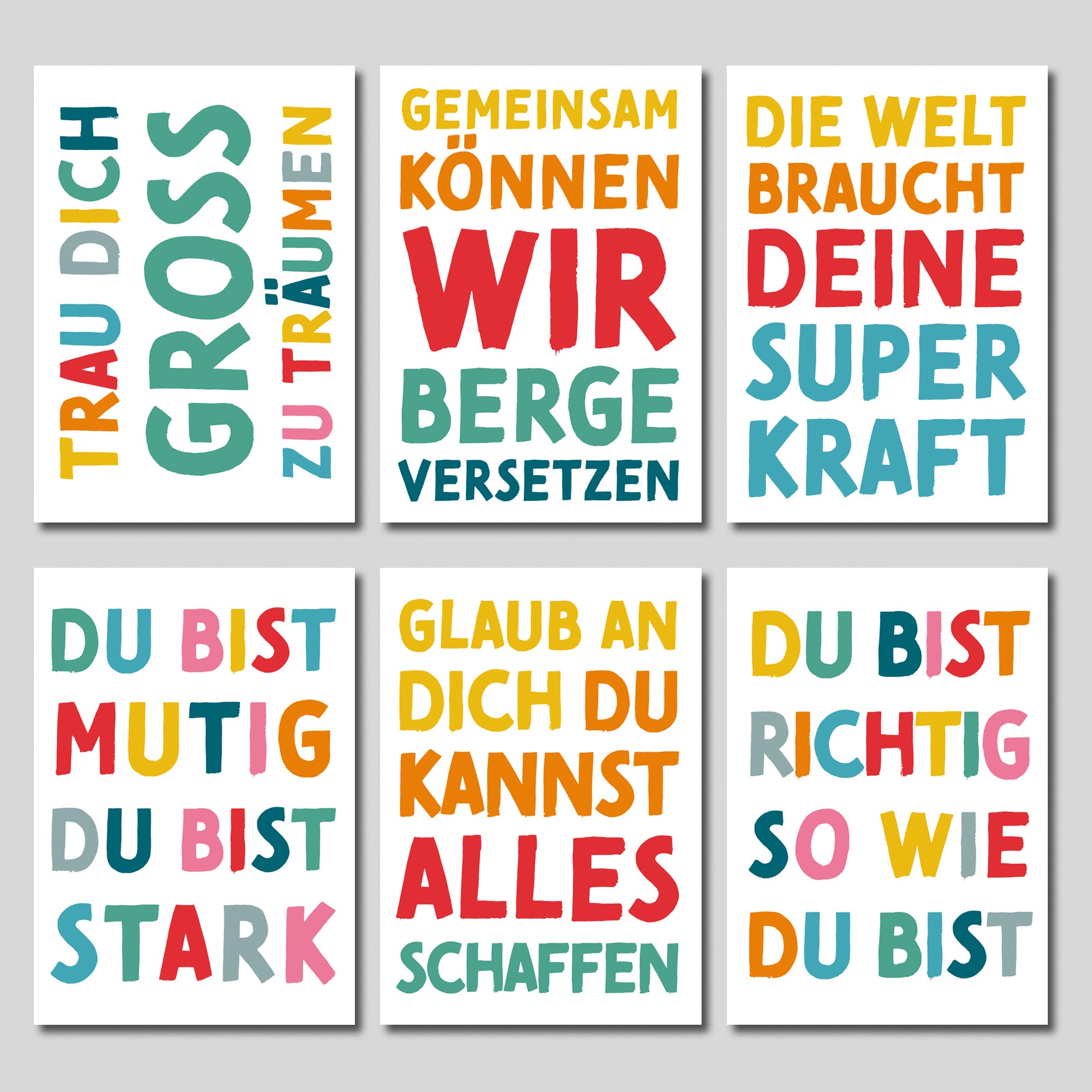 Mutmacher WEISS – Ermutigende Postkarten | 10er-Set