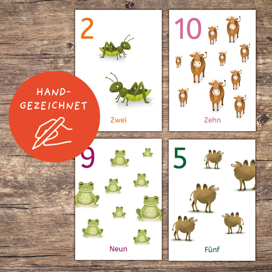Zahlenkarten 1–10 für Kinder | PDF Download