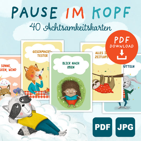 Pause im Kopf – Achtsamkeitskarten für Kinder | PDF Download