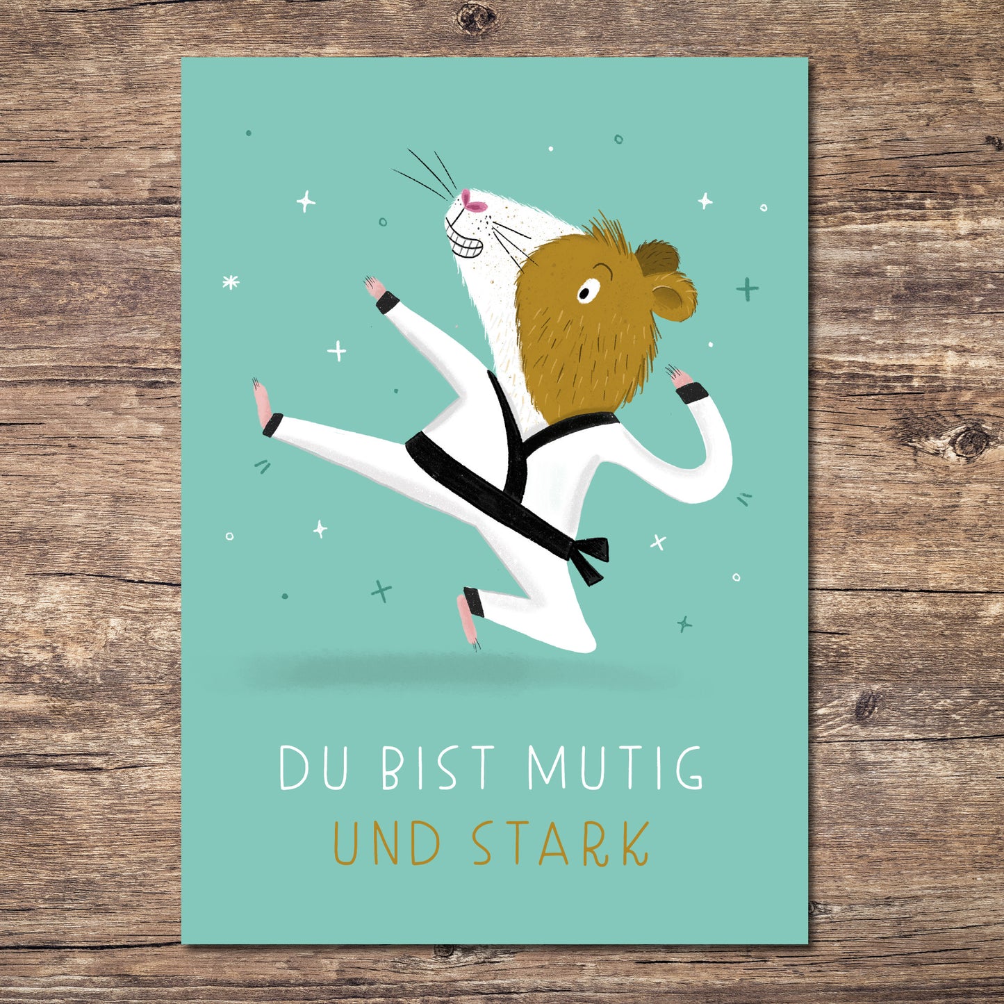 Postkarte Affirmation "Du bist mutig und stark"