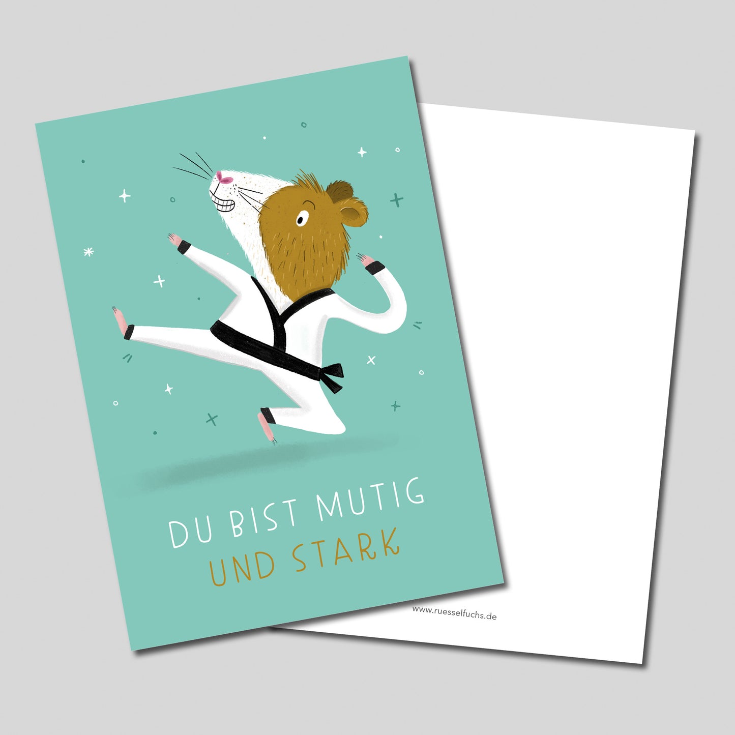 Postkarte Affirmation "Du bist mutig und stark"