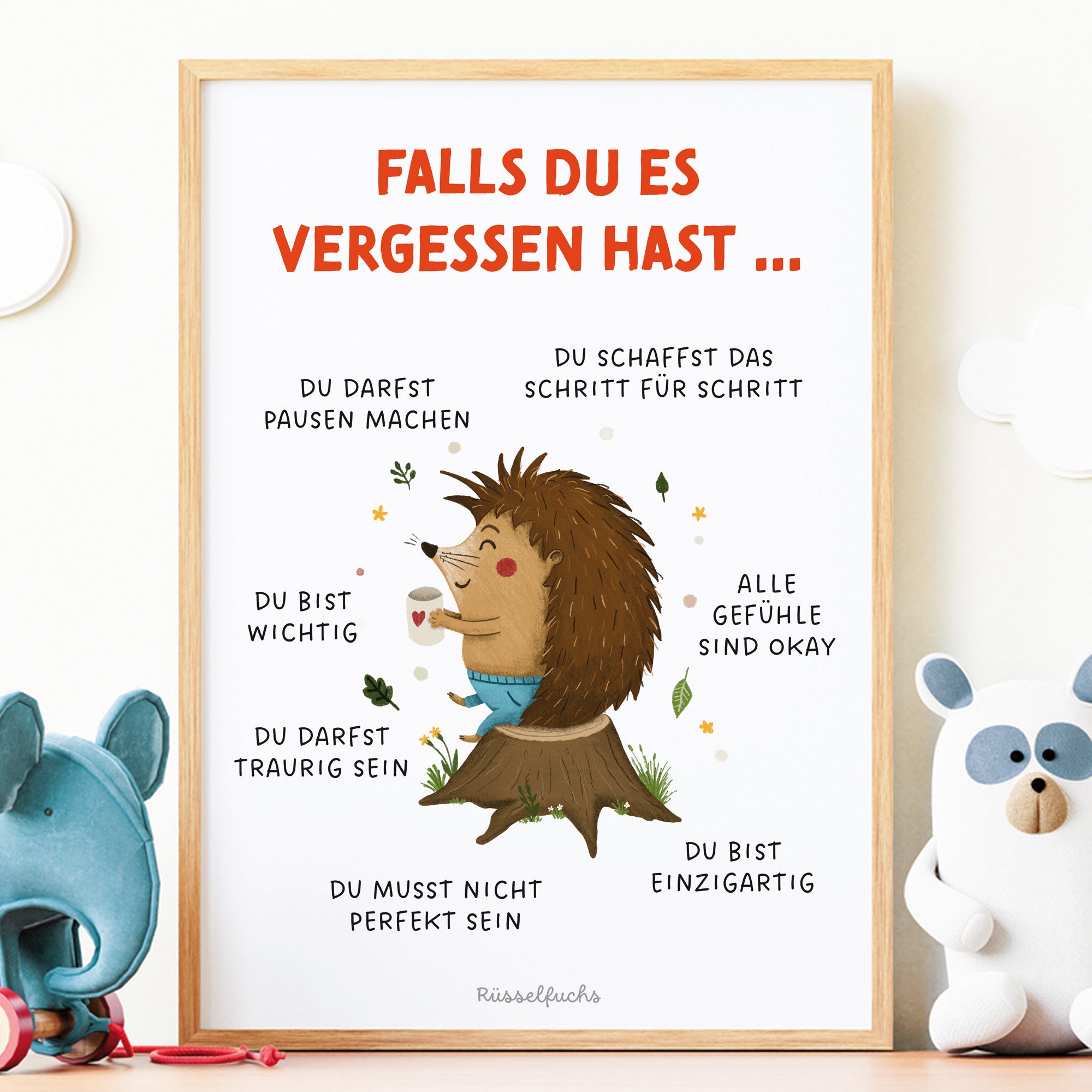 Mutmachposter für Kinder „Falls du es vergessen hast …“ | PDF Download