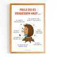 Bild in Galerie-Betrachter laden, Mutmachposter für Kinder „Falls du es vergessen hast …“ | PDF Download
