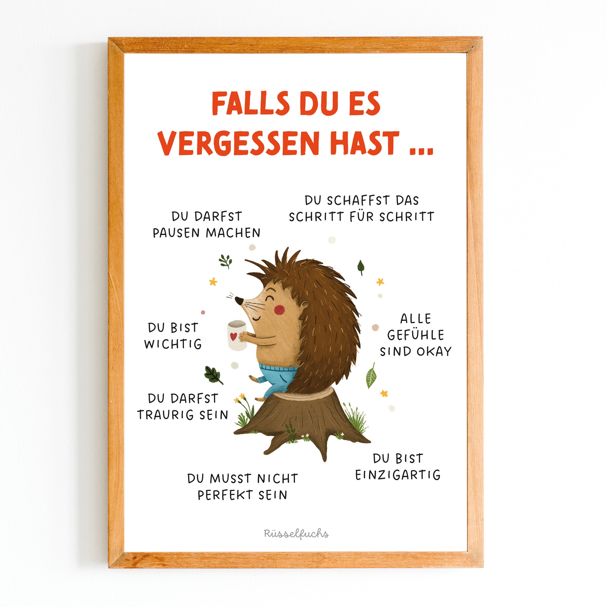 Mutmachposter für Kinder „Falls du es vergessen hast …“ | PDF Download
