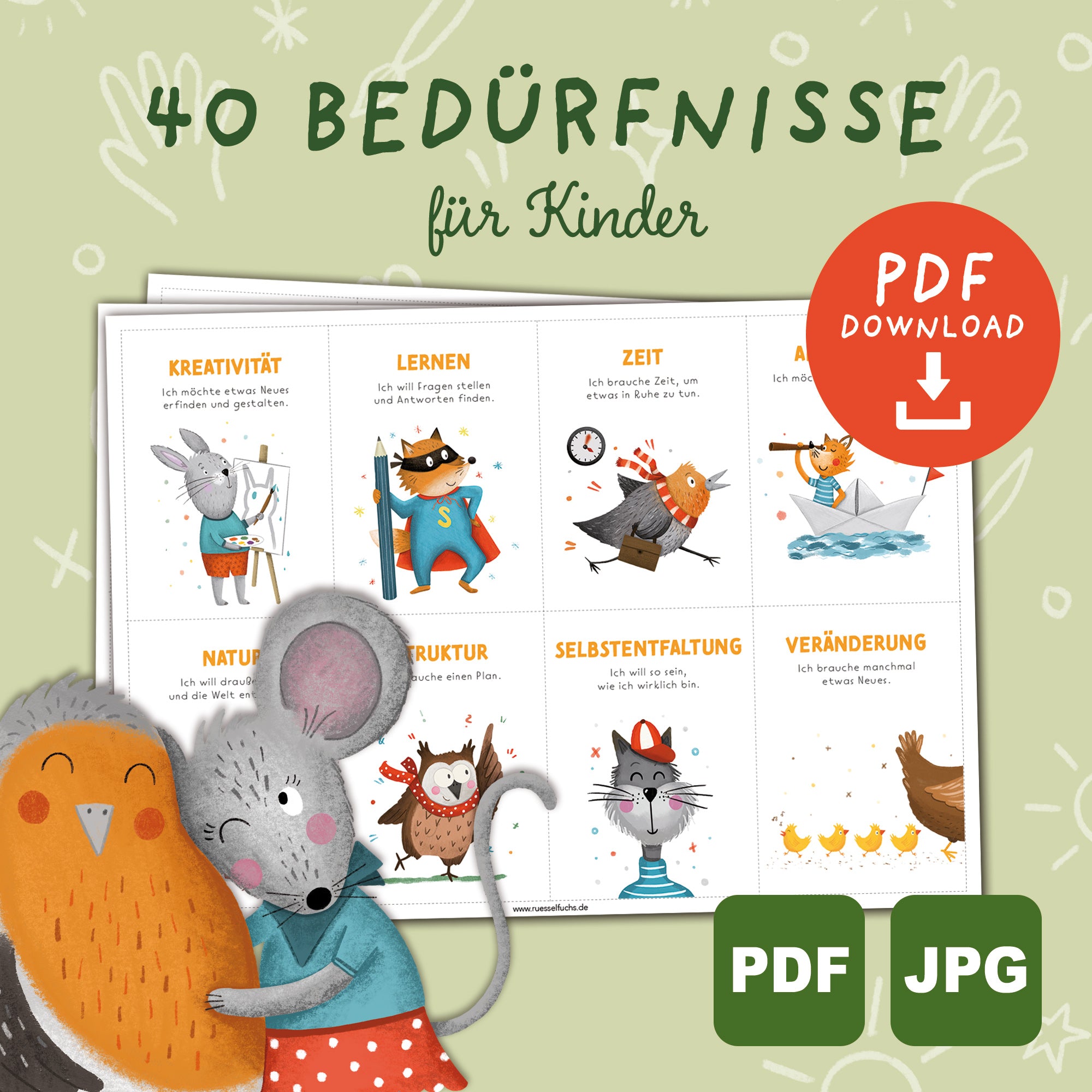 Starke Wünsche – Bedürfniskarten für Kinder | PDF Download