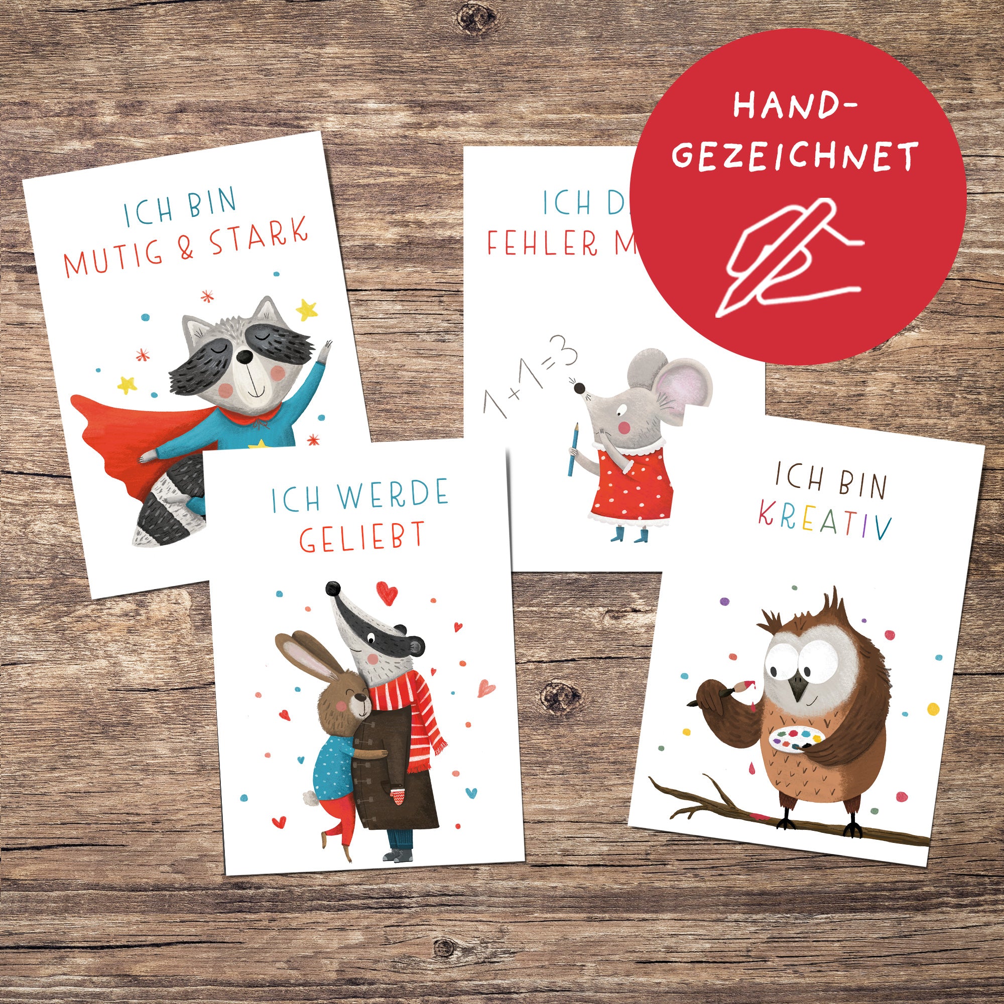 Starke Gedanken – Affirmationskarten für Kinder | PDF Download