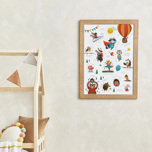 Rüsselfuchs Poster hängt an der Wand