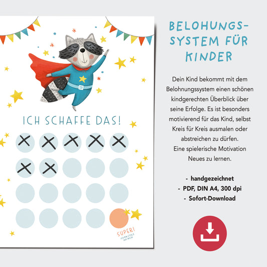 Belohnungstafel für Kinder | PDF Download