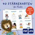 Bild in Galerie-Betrachter laden, Starker Charakter – Stärkekarten für Kinder | PDF Download
