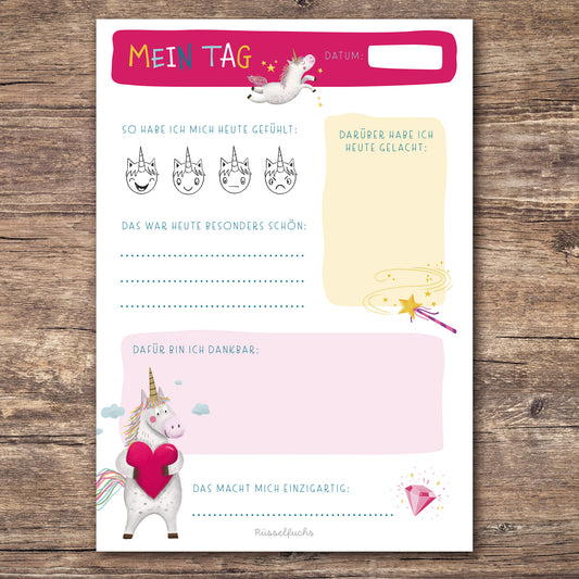 So war mein Tag – Tagesrückblick für Kinder | PDF Download