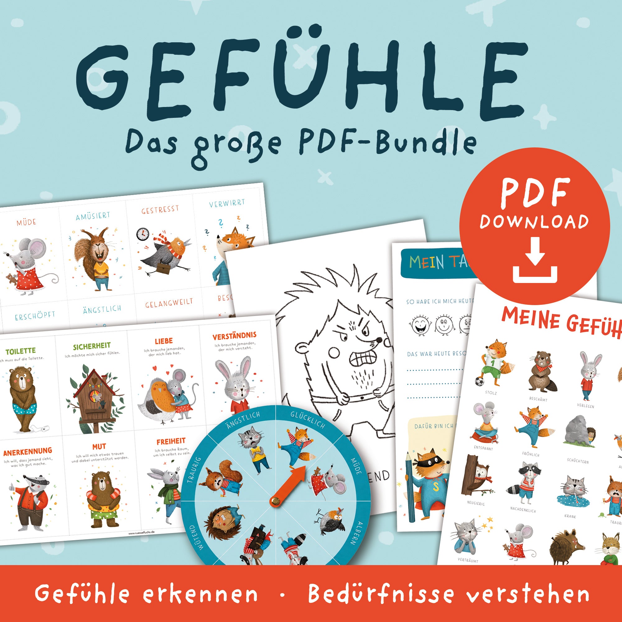 Gefühle verstehen für Kinder – Das große PDF-Bundle | PDF-Download