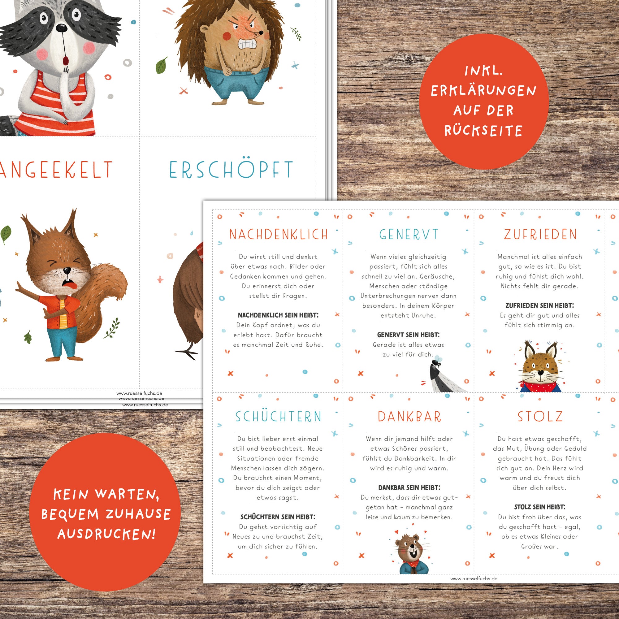 Starke Gefühle – Gefühlskarten für Kinder | PDF Download