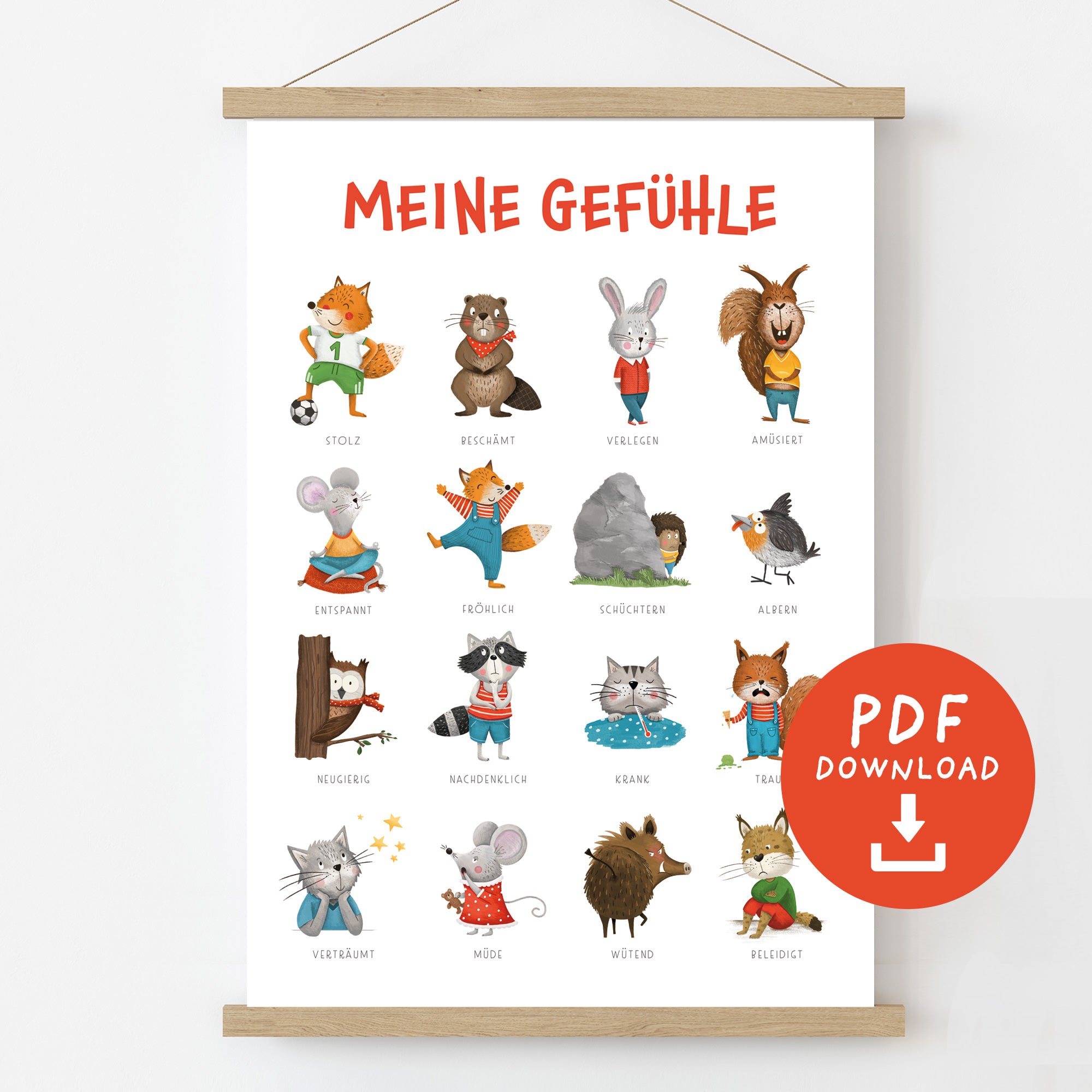 Gefühlsposter für Kinder | PDF Download