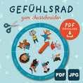 Bild in Galerie-Betrachter laden, Gefühlsrad für Kinder zum Ausdrucken | PDF Download
