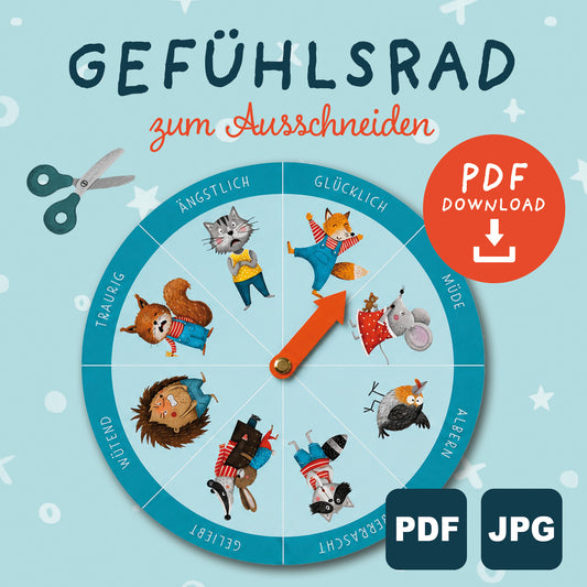 Gefühlsrad für Kinder zum Ausdrucken | PDF Download