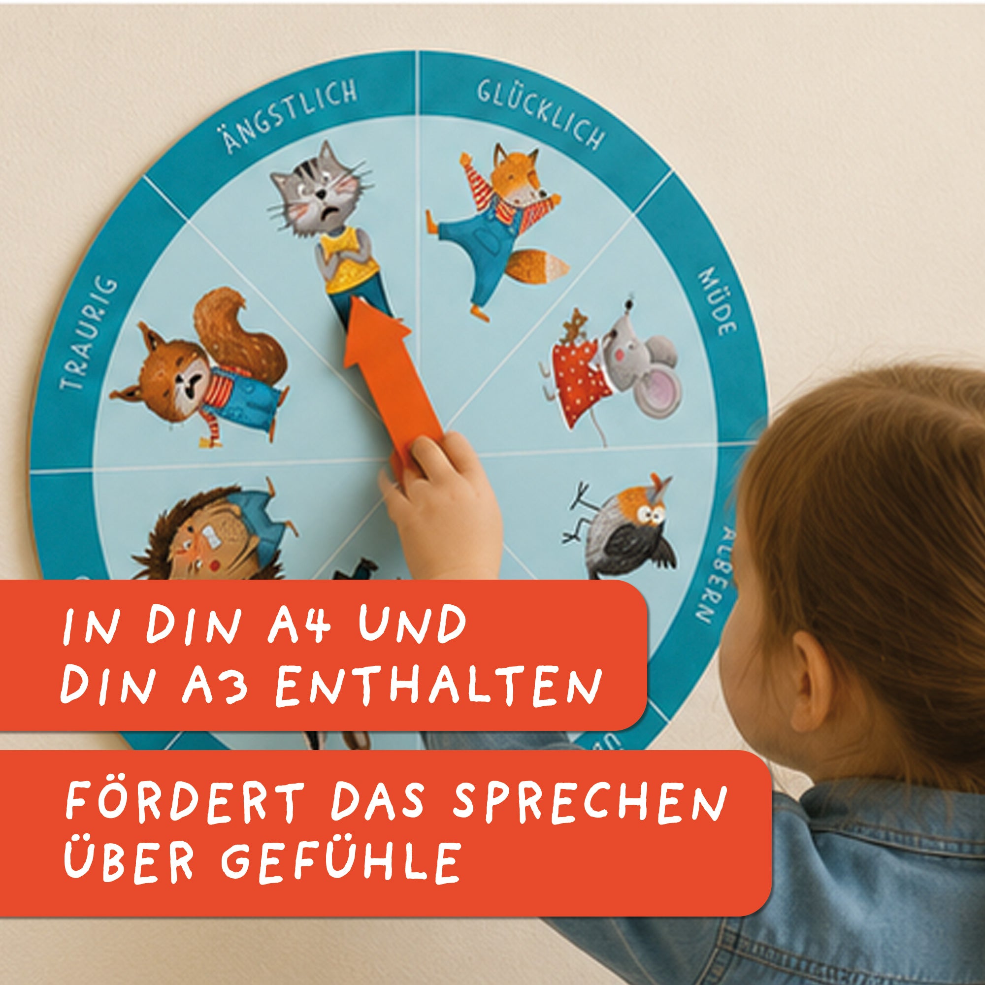 Gefühlsrad für Kinder zum Ausdrucken | PDF Download
