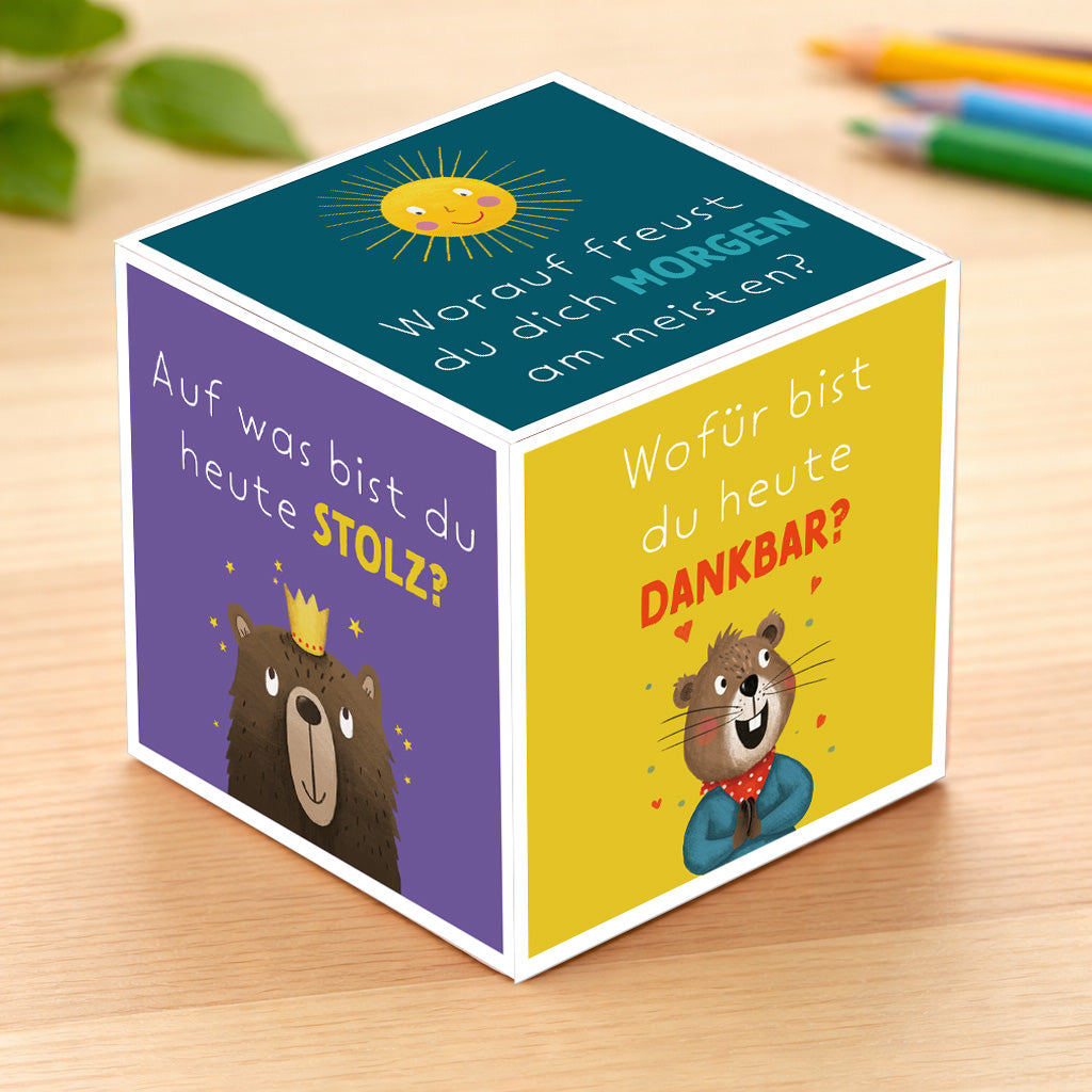 FragewürfelGesprächswürfel für Kinder pdf Rüsselfuchs