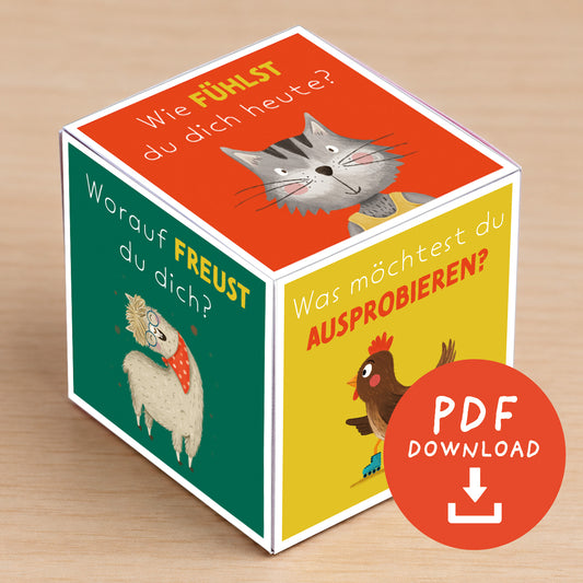 Fragewürfel Morgenritual für Kinder | Gesprächswürfel | PDF Download