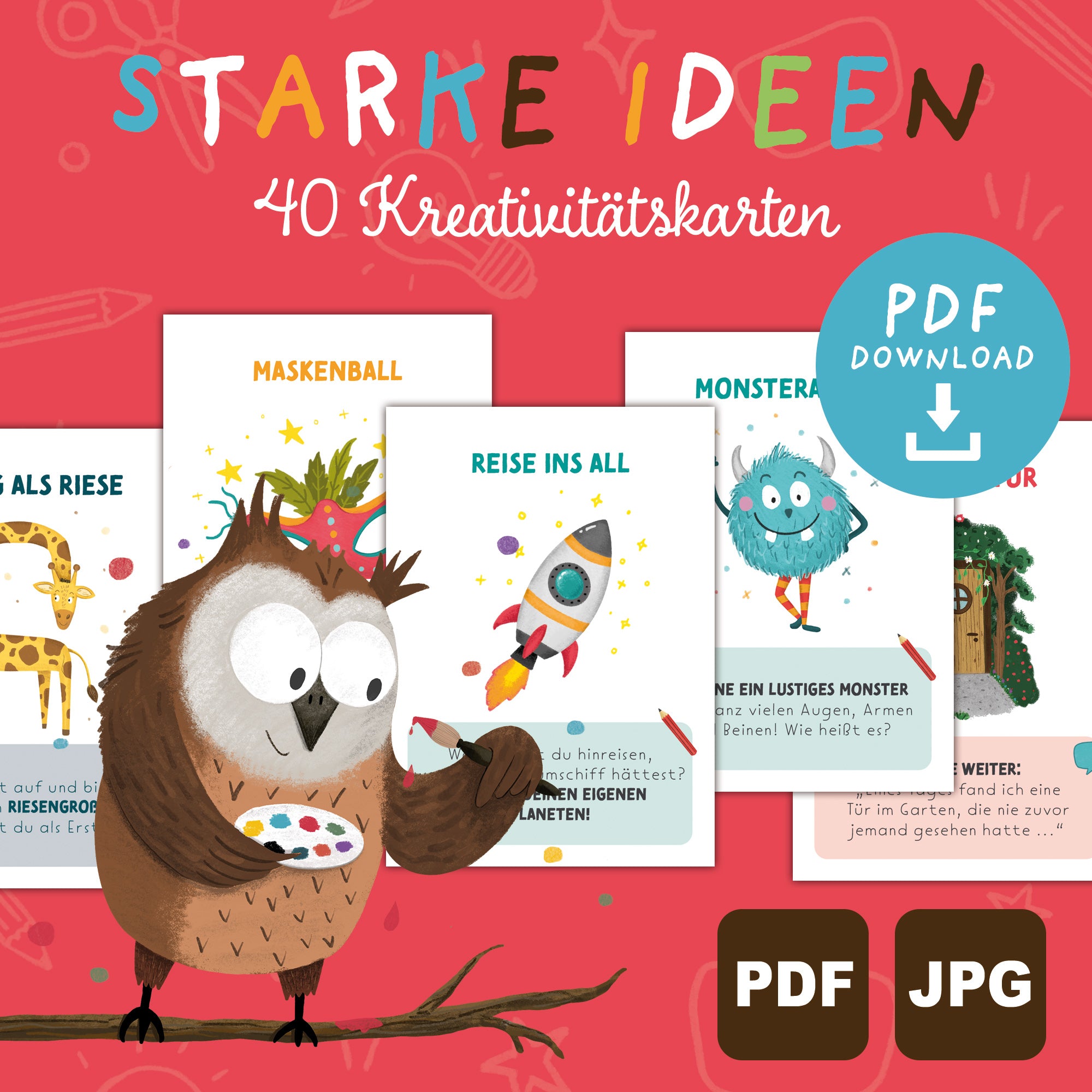 Starke Ideen – Kreativitätskarten für Kinder | PDF Download